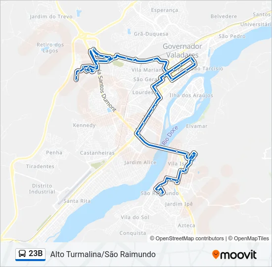 23B Bus Line Map