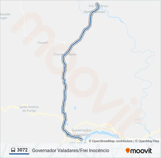 3072 Bus Line Map