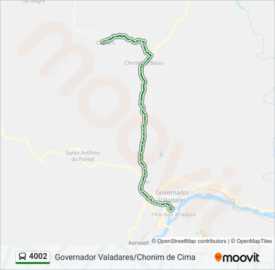 4002 Bus Line Map