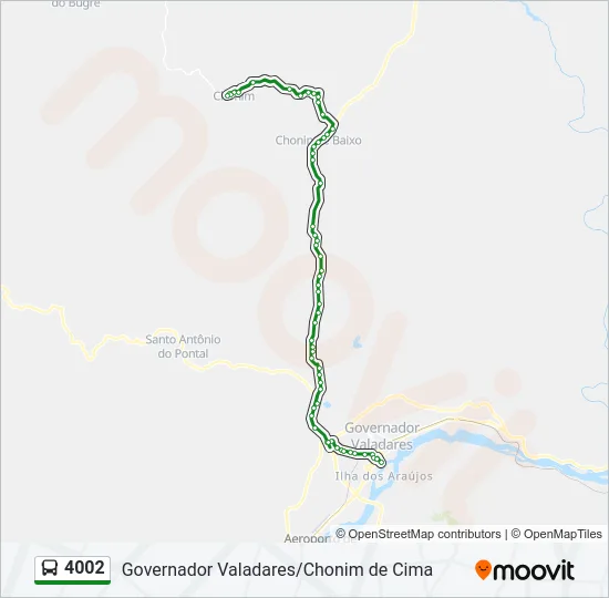 4002 Bus Line Map