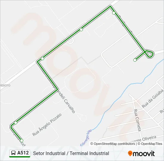 A512 Bus Line Map