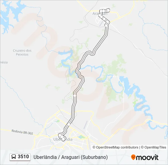 3510 Bus Line Map
