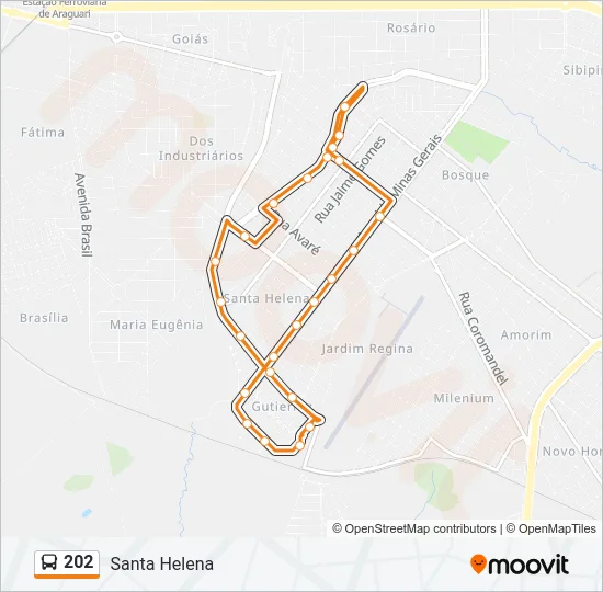202 Bus Line Map