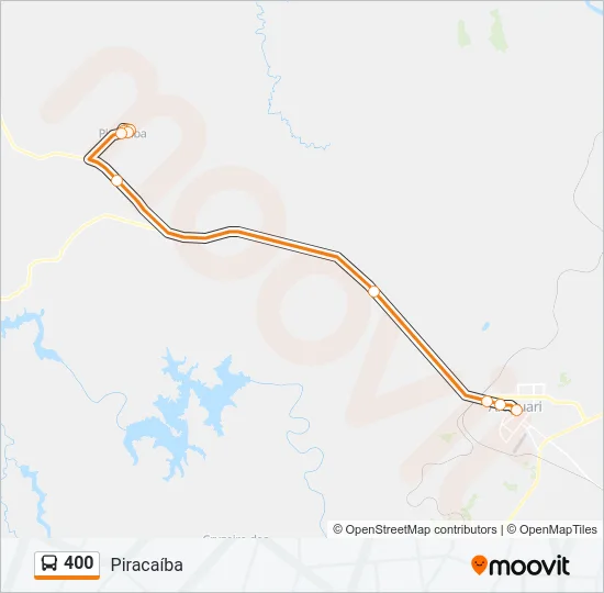 400 Bus Line Map
