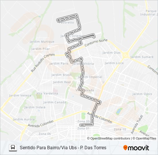 Mapa de 138 MIOSÓTIS de autobús