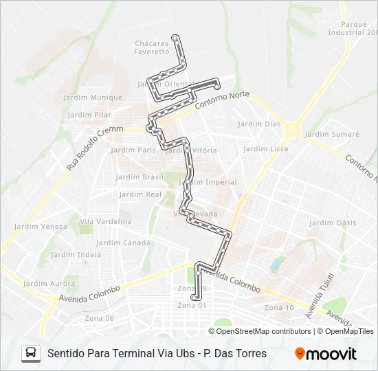 138 MIOSÓTIS Bus Line Map