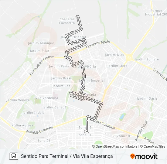 138 MIOSÓTIS Bus Line Map