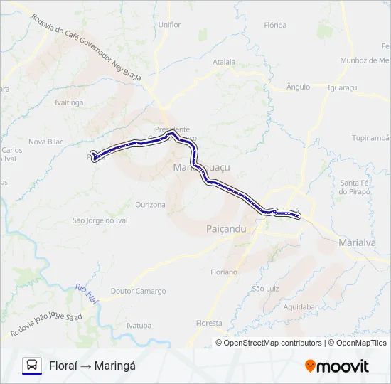 1137-440 MARINGÁ / FLORAÍ Bus Line Map