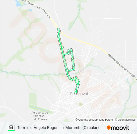 001 MORUMBI Bus Line Map