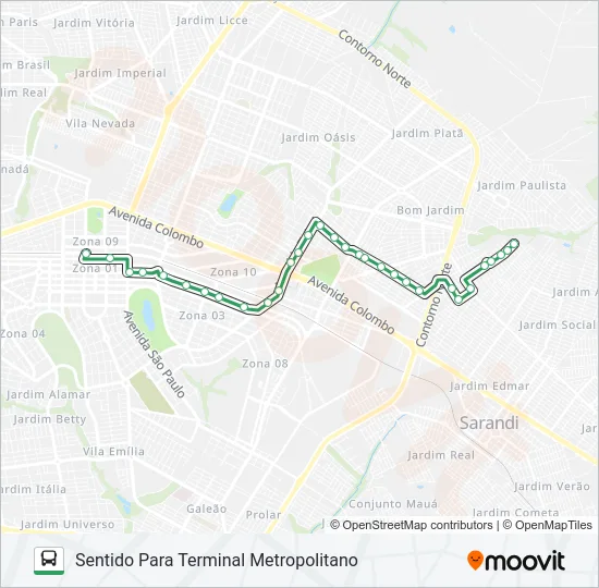 254A PQ. ALVAMAR Bus Line Map