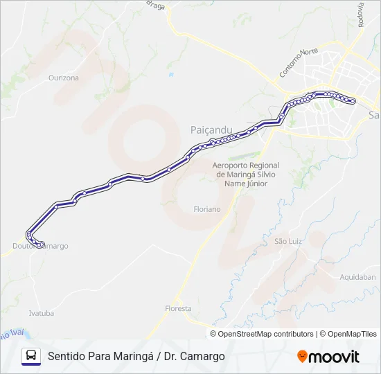 905 DR. CAMARGO Bus Line Map