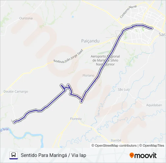 801 IVATUBA Bus Line Map