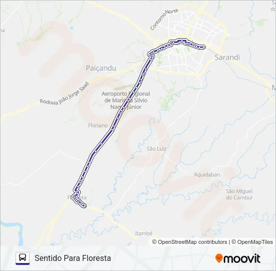 903 FLORESTA Bus Line Map