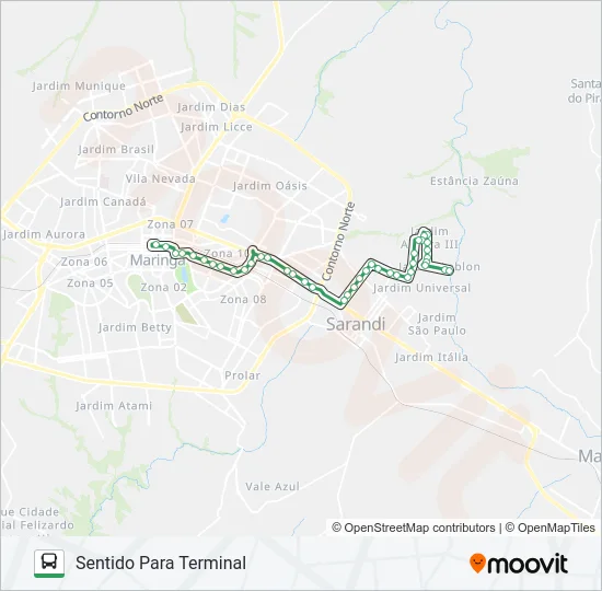 254L JD. LEBLON Bus Line Map