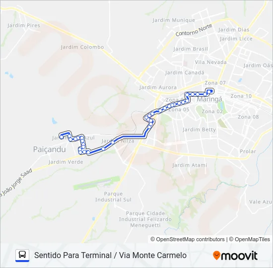 906 BELA VISTA Bus Line Map