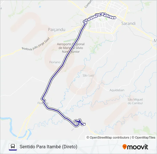 802 ITAMBÉ Bus Line Map