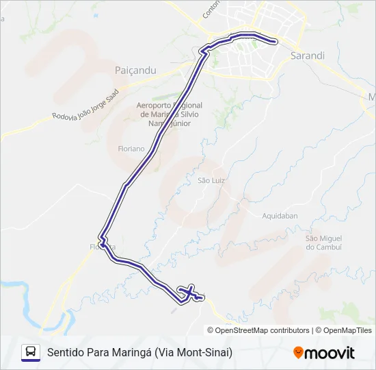 802 ITAMBÉ Bus Line Map