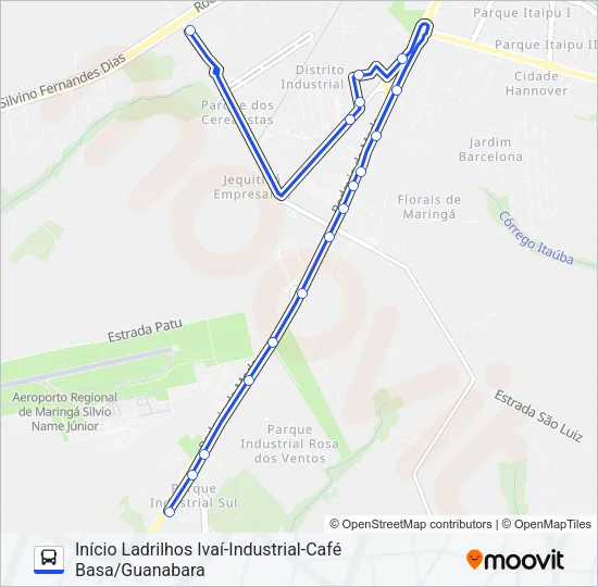 901 PAIÇANDU - GUANABARA Bus Line Map