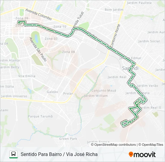 254CT JD. COMETA Bus Line Map