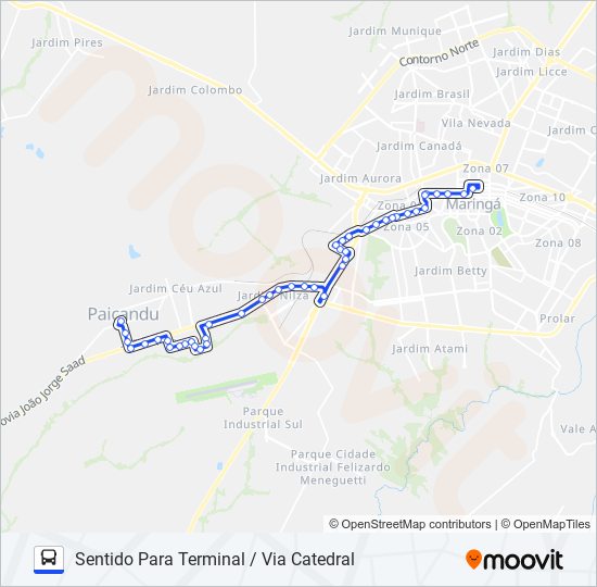 902 PAIÇANDU - TREVO bus Line Map