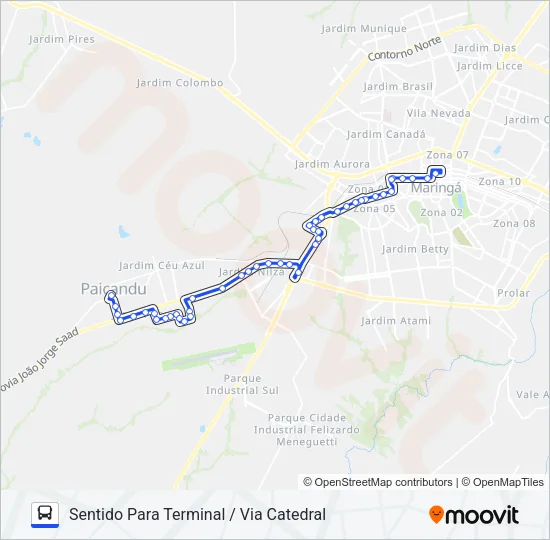 902 PAIÇANDU - TREVO Bus Line Map