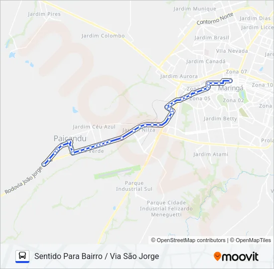 902 PAIÇANDU - TREVO Bus Line Map