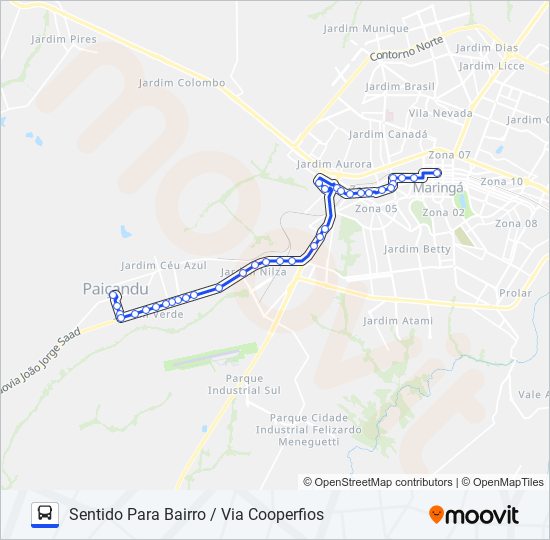 902 PAIÇANDU - TREVO bus Line Map