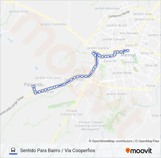 902 PAIÇANDU - TREVO Bus Line Map