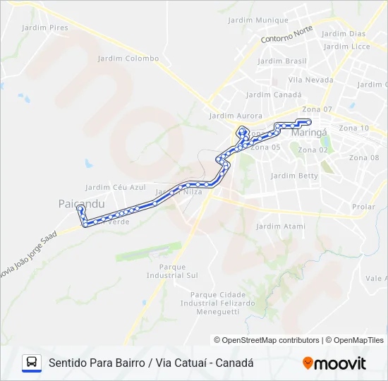 902 PAIÇANDU - TREVO Bus Line Map