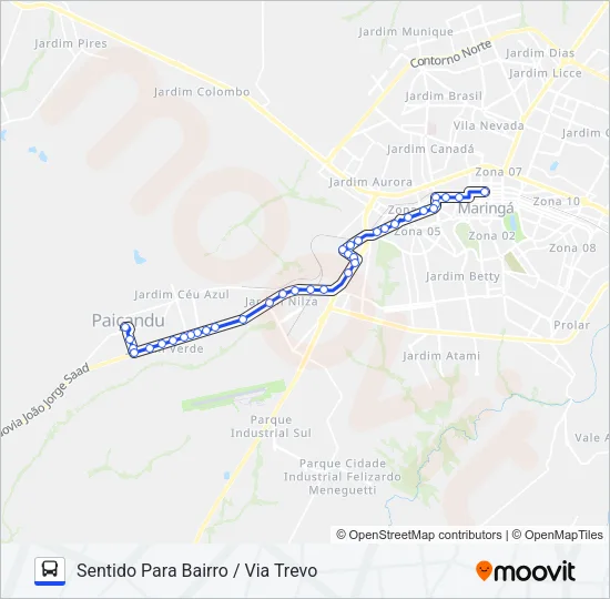 902 PAIÇANDU - TREVO Bus Line Map