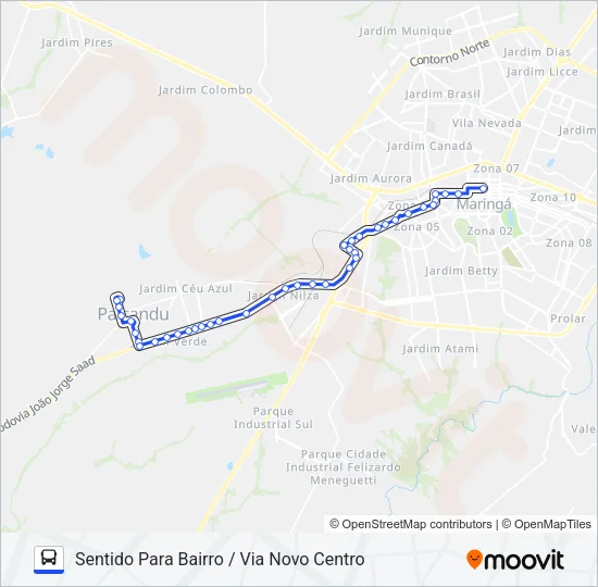 902 PAIÇANDU - TREVO Bus Line Map