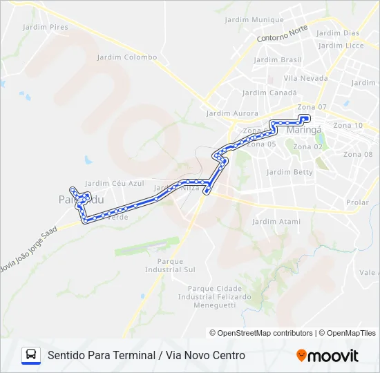 902 PAIÇANDU - TREVO Bus Line Map