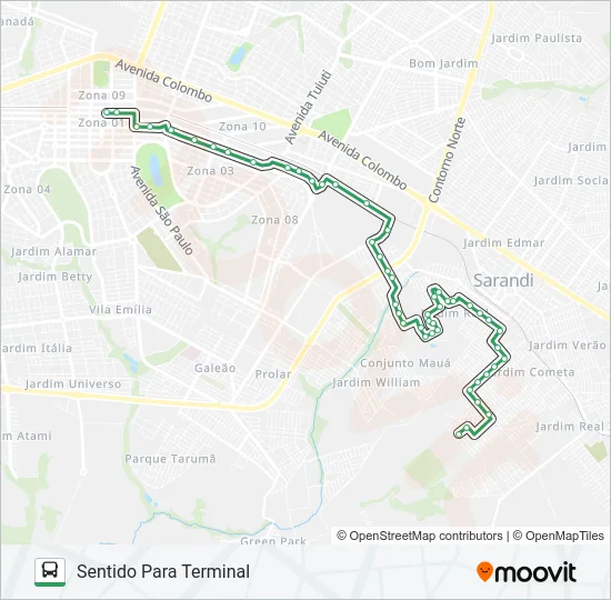 254M MONTE REY Bus Line Map