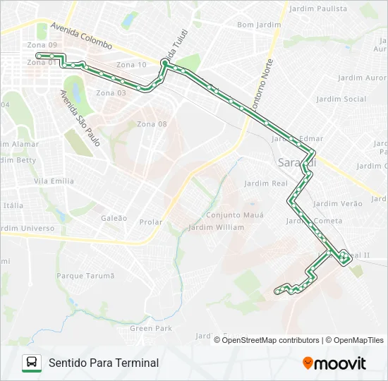 254J CJ. JOSÉ RICHA Bus Line Map