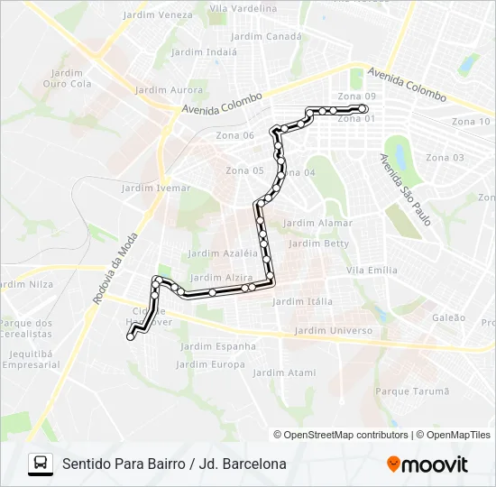 469 JD. BARCELONA Bus Line Map