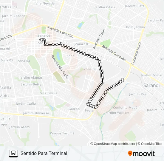 300 EUROGARDEN Bus Line Map