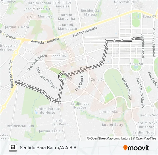 040 A.A.B.B. Bus Line Map