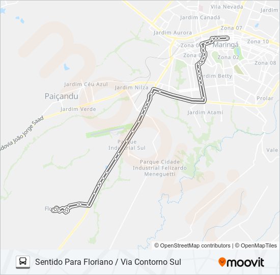 Como chegar até Rua José Paulino de Moraes em Floriano de Ônibus?