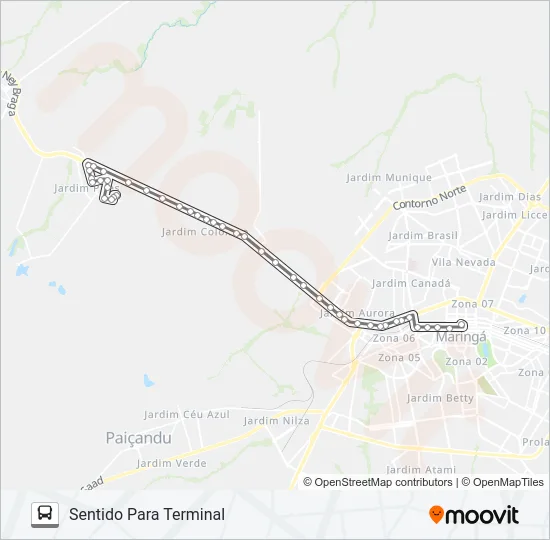 201 IGUATEMI Bus Line Map