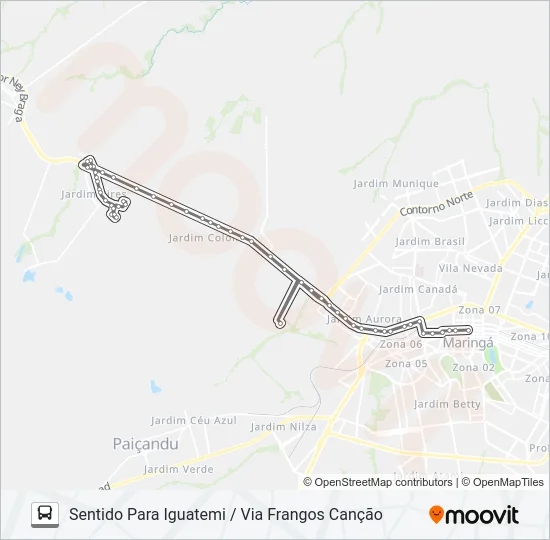 201 IGUATEMI Bus Line Map