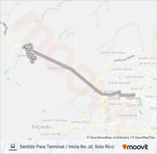 201 IGUATEMI Bus Line Map
