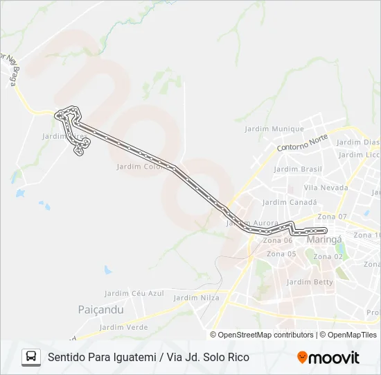 201 IGUATEMI Bus Line Map