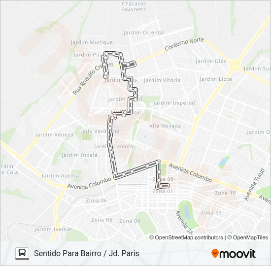 736 JD. PARIS Bus Line Map