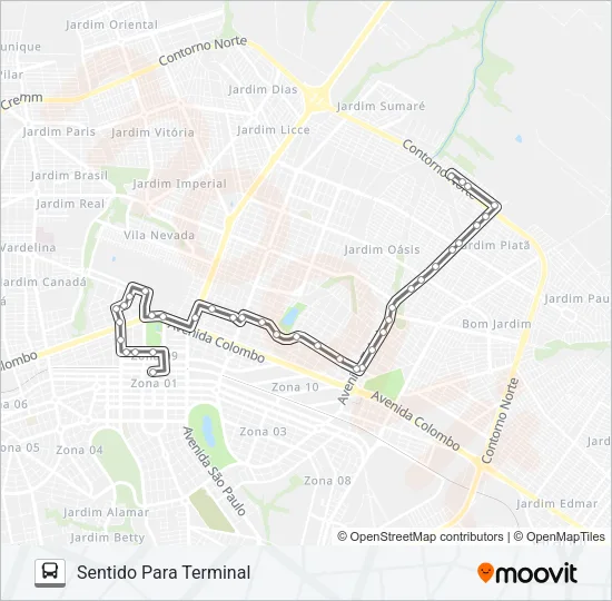 021 AV. TUIUTI Bus Line Map