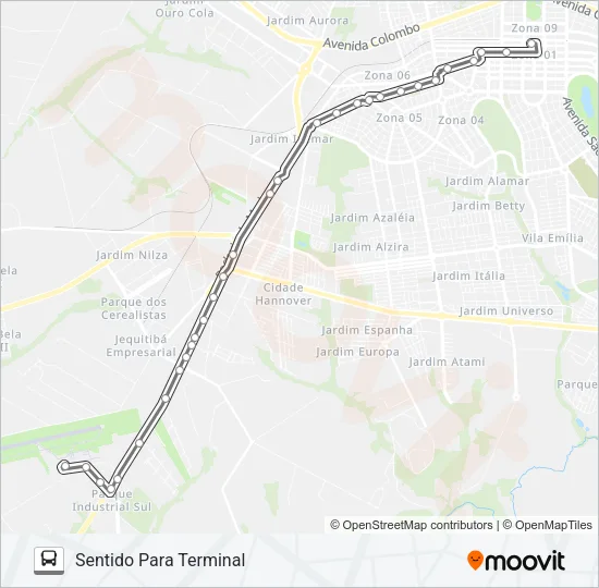 528A AEROPORTO Bus Line Map