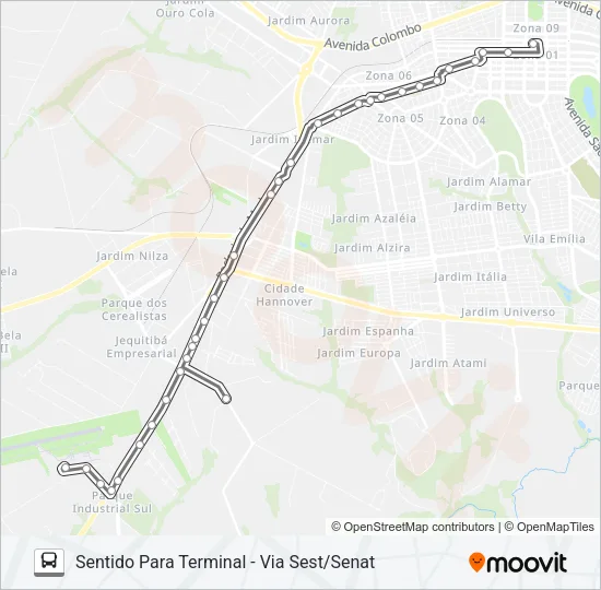 528A AEROPORTO Bus Line Map