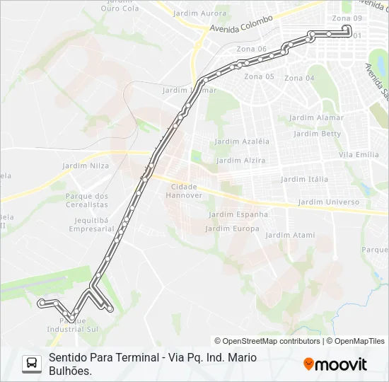 528A AEROPORTO Bus Line Map