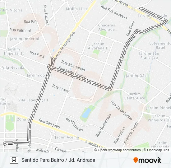 179 JD. ANDRADE Bus Line Map