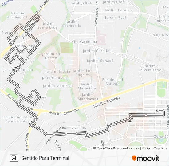 460 JD. OLÍMPICO Bus Line Map