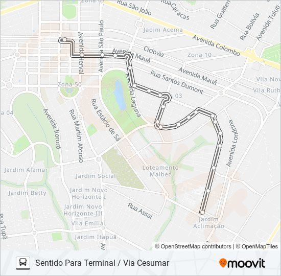 335 VILA OPERÁRIA bus Line Map